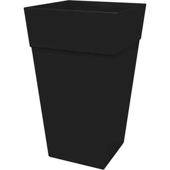 Bloem Finley Tall Indoor Outdoor Plastic Square Planter, 25in image {7}