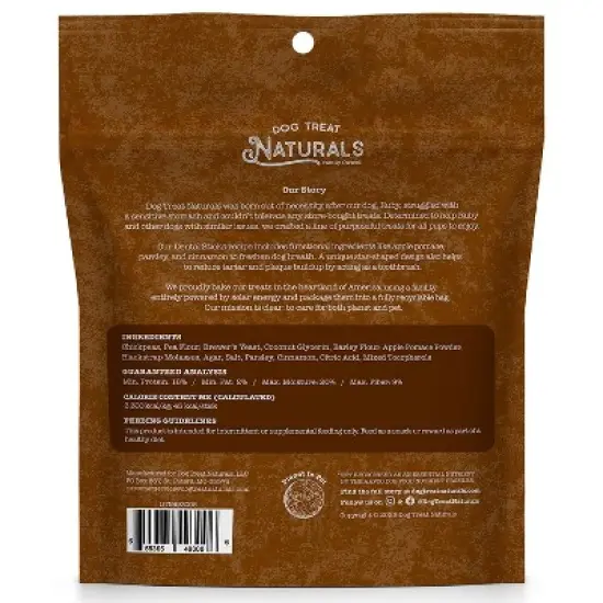 Dog Treat Naturals Dental Sticks - Chickpea & Cinnamon, 10oz, Freshen Breath image {1}
