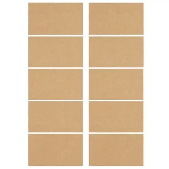 1000 Piece Blank Printable Business Cards, Paper, Perforated, Cardstock, Customizable, Business Cards, 10 Cards per Sheet, 3.5 x 2 in, Brown image {6}