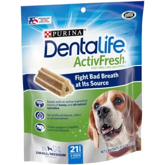 Nestle Purina Dentalife Small/Medium Chicken Chewy Dog Treats image {3}