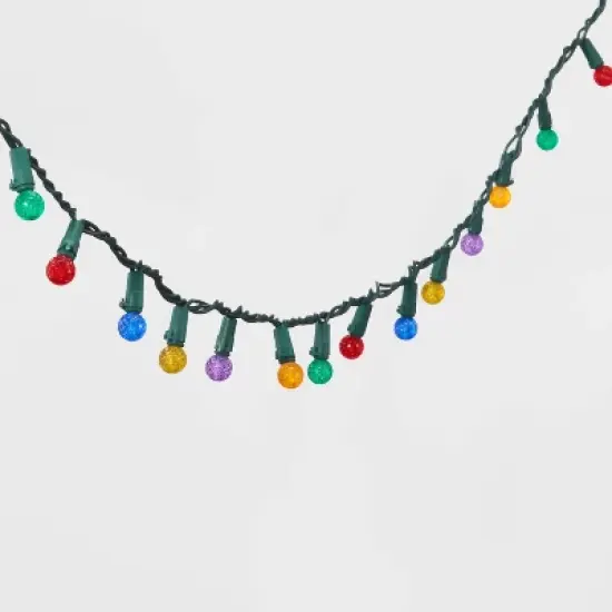 150ct LED Faceted Sphere Christmas String Lights Spool with Green Wire - Wondershop&trade; image {2}