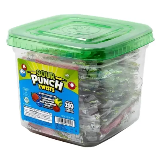 Sour Punch Twists 4 Flavor Tub - 41.44oz/210ct image {3}