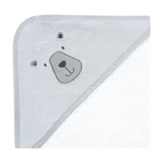 Hudson Baby Infant Boy Animal Hooded Towel 3pk and 15 Washcloths, Woodland, One Size image {4}