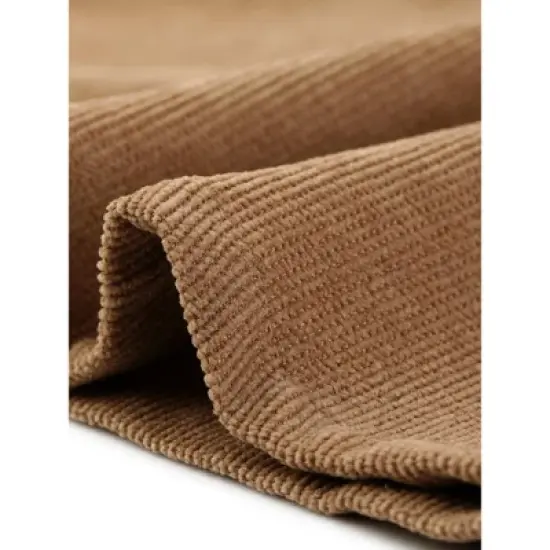 Agnes Orinda Women's Plus Size Casual Knee A- Line Faux Suede Skirts image {4}