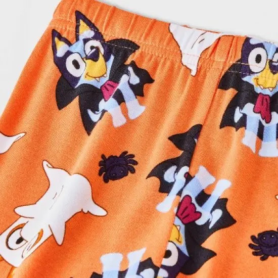 Toddler Boys' 2pc Bluey Long Sleeve Halloween Viscose Snug Fit Pajama Set - Orange image {3}