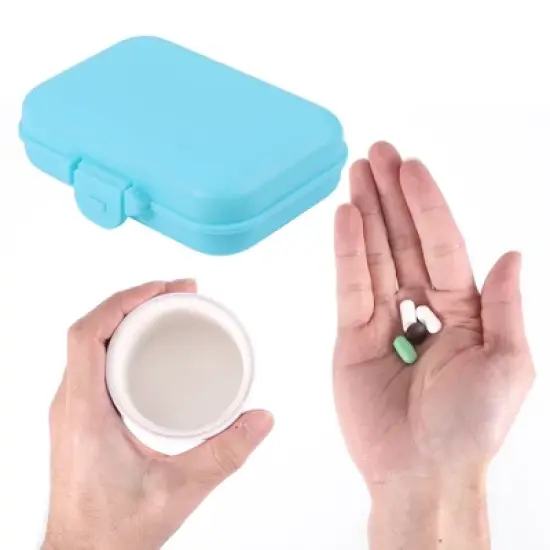 Unique Bargains 6 Grids Single Layer Fixed Type Pill Case 1 Pc image {3}