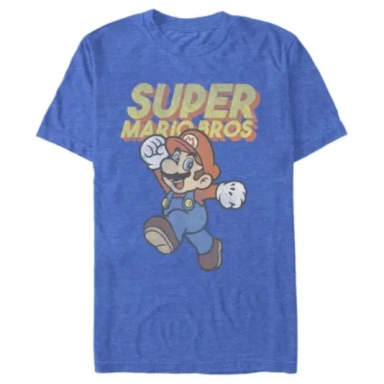 Men's Nintendo Mario Retro Jump T-Shirt image {4}