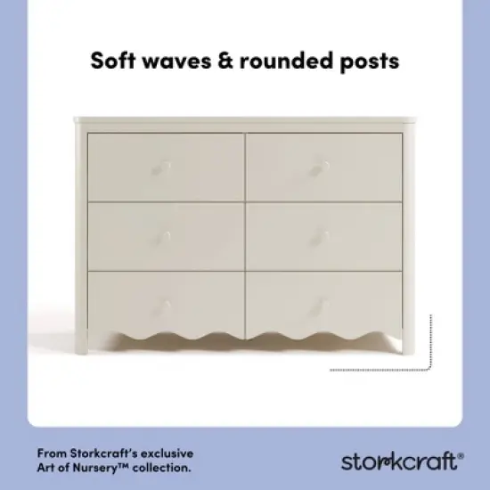 Storkcraft Casablanca 6-Drawer Double Dresser image {2}