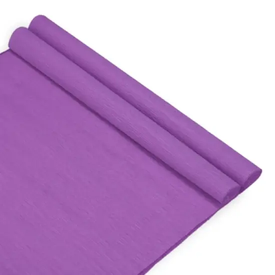 Unique Bargains Light Purple Durable Soft Flexible Crepe Paper 8.2ft x 20 Inch Light Purple 2 Pcs image {6}