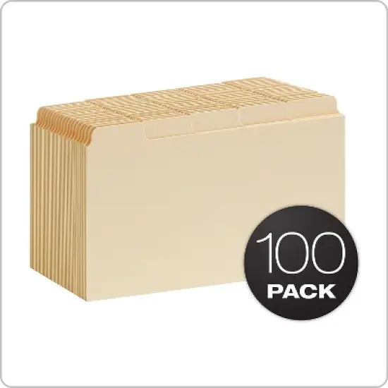 Oxford Index Card Dividers 3" x 5" Manila 100/Pack (40352) image {4}