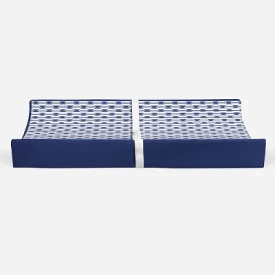Bacati - Kilim Navy Quilted Changing Pad Cover image {5}
