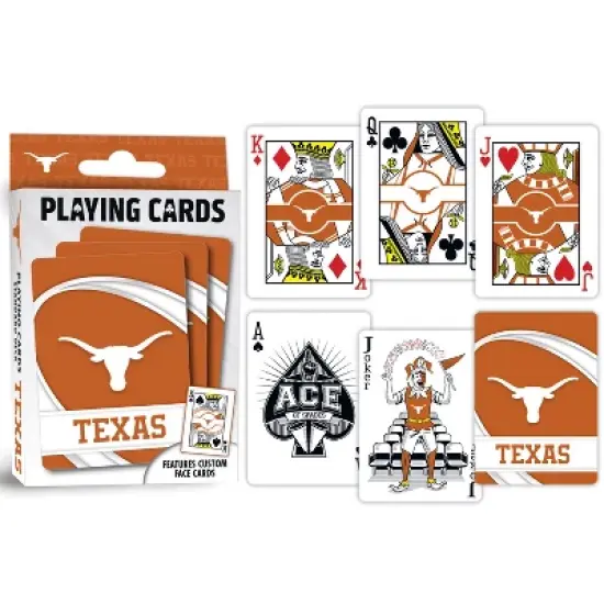 MasterPieces Officially Licensed NCAA Texas Longhorns Playing Cards - 54 Card Deck for Adults image {3}