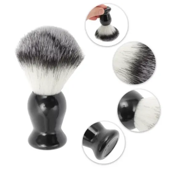 Unique Bargains Portable Shaving Brush 4.13"x1.38" Black 1 Pc image {2}