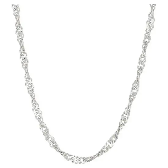 Tiara Sterling Silver Disco Chain Necklace image {3}