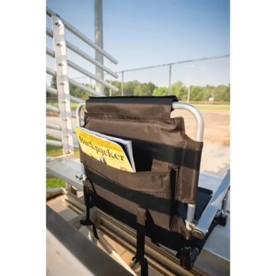 Stansport Folding Stadium Seat With Arms Black/Ten image {7}