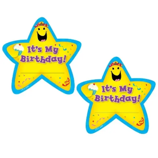 Creative Teaching Press It�s My Birthday! Star Badges, 36 Per Pack, 3 Packs image {2}