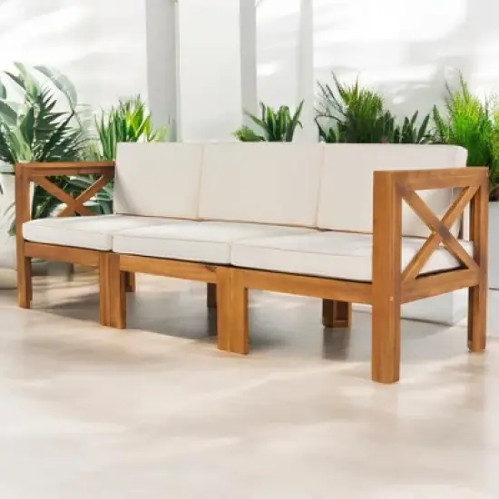 Mshliw 5-Piece Outdoor Sectional Sofa Set with Cushions, and Tea Table &ndash; Stylish Patio Seating for Garden, Deck, or Balcony image {5}