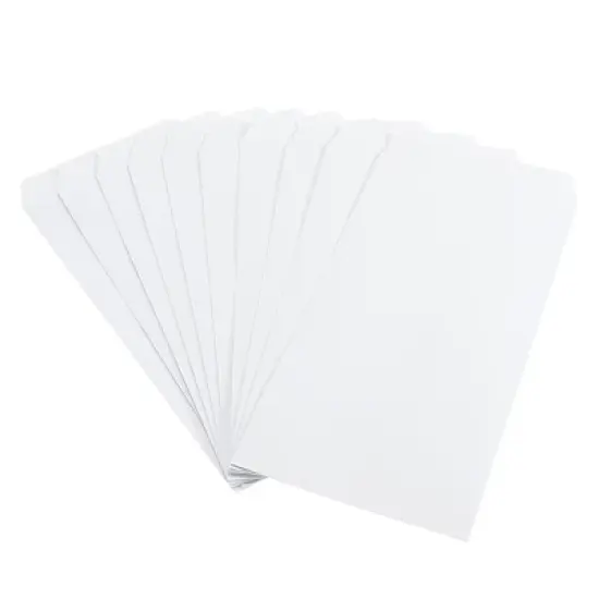 Unique Bargains Office Garden Coin Envelope Self-Adhesive Small Item Stamp Storage Packet White 25 Pcs image {7}