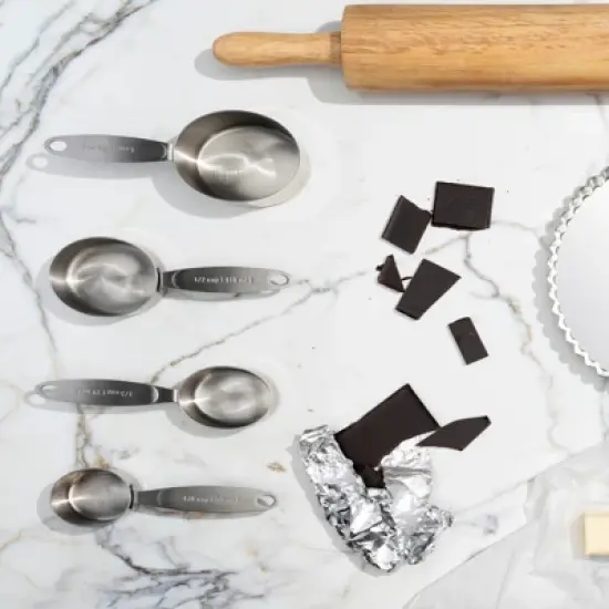 Cuisipro Stainless Steel Measuring Cup Set, 4 Piece image {5}