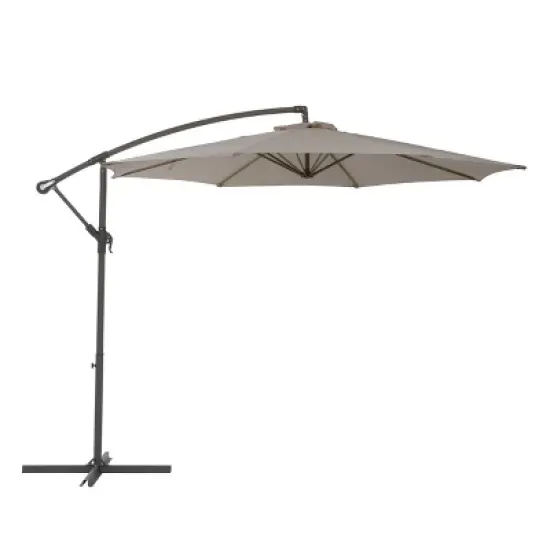 9.5' UV Resistant Offset Tilting Cantilever Patio Umbrella - CorLiving image {13}