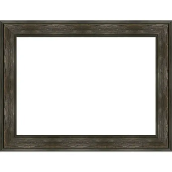 Amanti Art Rail Rustic Char Framed Dry Erase Magnetic Board image {13}