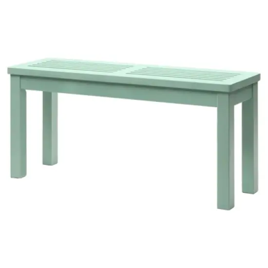 Karl Home | 40-Inch Solid Wood Backless Outdoor Bench image {5}