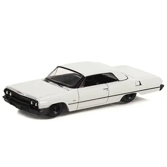 1963 Chevrolet Impala SS Lowrider Light Gray "Mijo Exclusives" Series Ltd Ed to 4800 pcs 1/64 Diecast Model Car by Greenlight image {1}