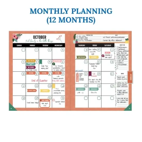 Carson Dellosa Education Grow Together Teacher Planner (128 pages, 116 stickers) image {4}