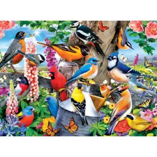 MasterPieces 100 Piece Jigsaw Puzzle for Kids - Audubon Spring Gathering image {2}