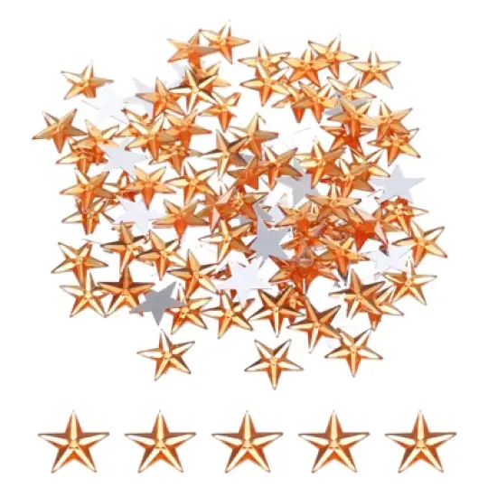 Unique Bargains Acrylic Flat Back Star DIY Decor Jewelry Rhinestone 100 Pcs image {6}
