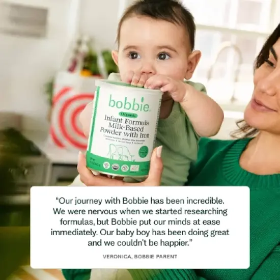 Bobbie Organic Combo Feeding Kit - Organic Infant Powder Formula and Vitamin D Supplement - 14.1oz image {3}