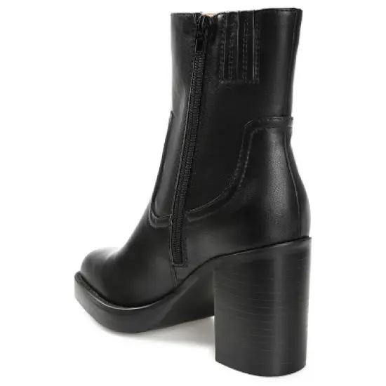 Journee Collection Womens Brittany Tru Comfort Foam Inside Zip Platform Booties image {6}