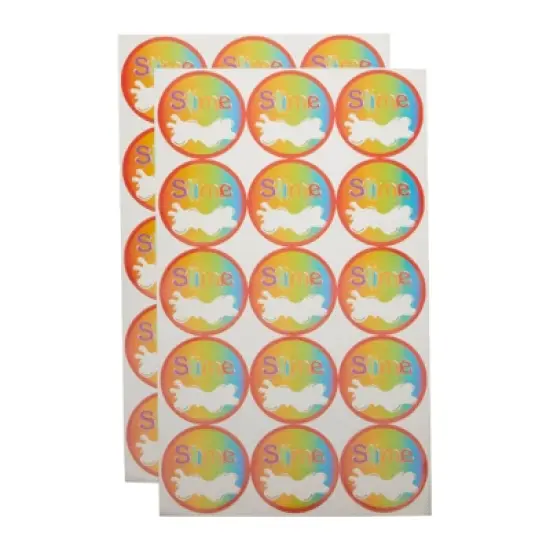 Bright Creations 30 Pack Empty Slime Storage Containers with Lids, Clear Plastic Jars with Labels for Organization, 6 oz image {4}