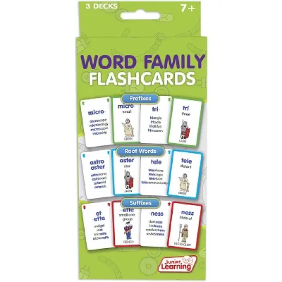 Junior Learning Word Families Flash Cards image {1}