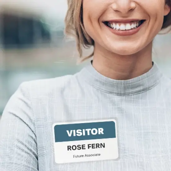 Avery Customizable Self-Laminating Name Badges with Clips, 2.25" x 3.5", White Printable Inserts, 30 Clip Style Laminated Badges (5362) image {7}