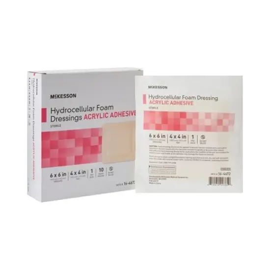 McKesson Foam Dressing With Border Sterile image {5}