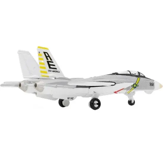Grumman F-14B Tomcat Fighter Aircraft "VF-142 Ghostriders" (CVN-65) Aircraft Carrier Deck 1/200 Diecast Model by Forces of Valor image {1}