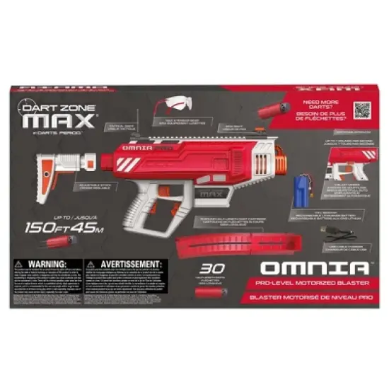 Dart Zone Max Omnia Pro Ultimate Battery Foam Dart Blaster Gen 2 with 30 Darts image {9}