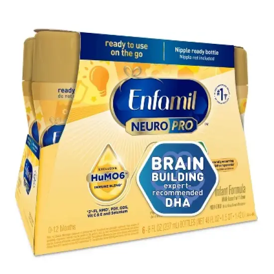 Enfamil NeuroPro Ready to Feed Infant Formula Bottles - 8 fl oz Each/6ct image {2}