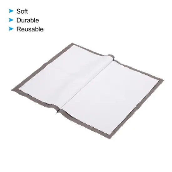 Unique Bargains Reusable Double-Sided Cotton Jewelry Cleaning Cloth 3 Pcs image {3}