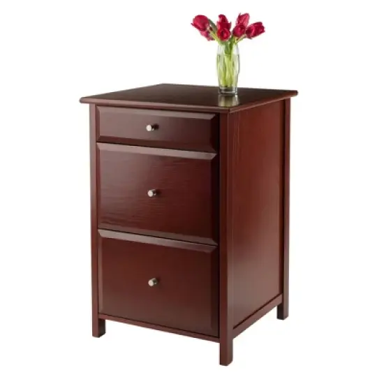 Delta File Cabinet Walnut - Winsome image {3}