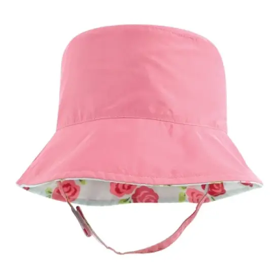 Hudson Baby Infant Girl Sun Protection Hat, Mint Floral Leopard image {5}