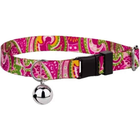 Country Brook Petz Pink Paisley Cat Collar image {4}