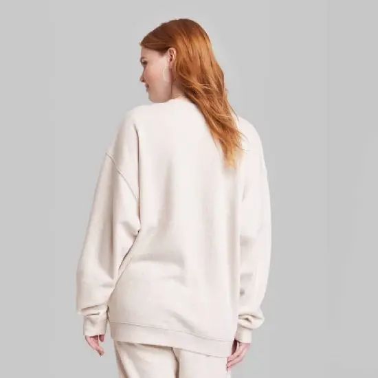 Women's Ascot + Hart Beverly Hills Graphic Pullover Sweatshirt - Beige image {2}