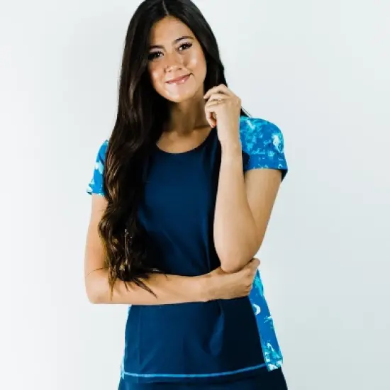 Calypsa - Women's Loose Fit Adele Swim Top image {3}