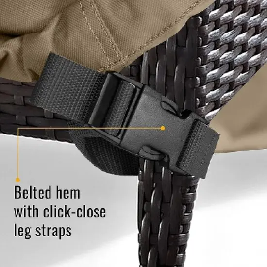 KHOMO GEAR Air Conditioner Cover &ndash; Waterproof Outdoor AC Unit Protector &ndash; Brown &ndash; Heavy Duty, All-Season Protection for Window & Wall-Mounted AC Units image {3}