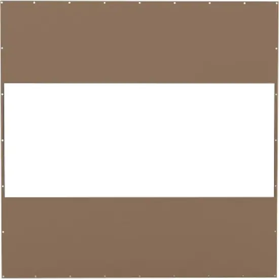 DOMETOUR Heavy Duty Outdoor Clear PVC Curtain, Waterproof & Tearproof, Weather Resistant, Privacy Screen for Patio/Gazebo/Pergola, 10'x10', Brown image {6}