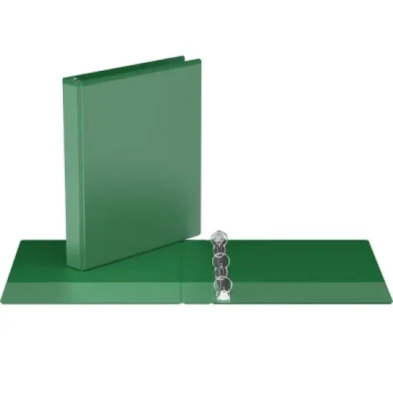 1" Premium Round Ring Binder 6pk Customizable View Green - Easyview image {1}