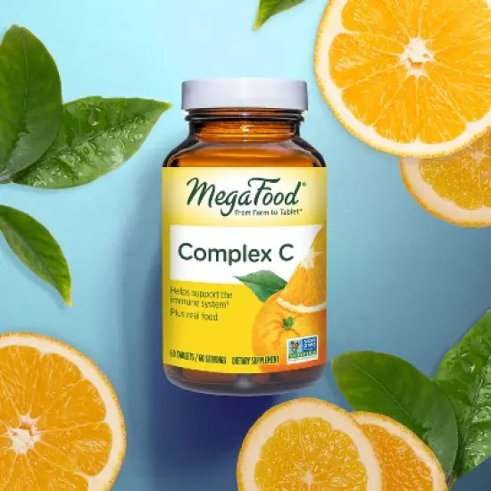 MegaFood C Complex Vegan with 250mg Vitamin C Immune Support Supplement - 30ct image {3}