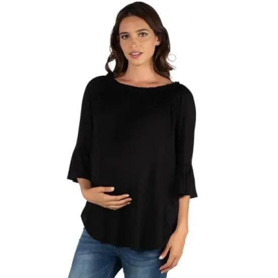 Womens Maternity Loose Fit Tunic Top image {1}